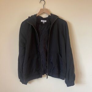Calvin Klein Women’s Lightweight Black Hooded Zip Up Jacket Size M